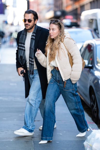 Jonathan Davino y Sydney Sweeney en Nueva York en 2024.