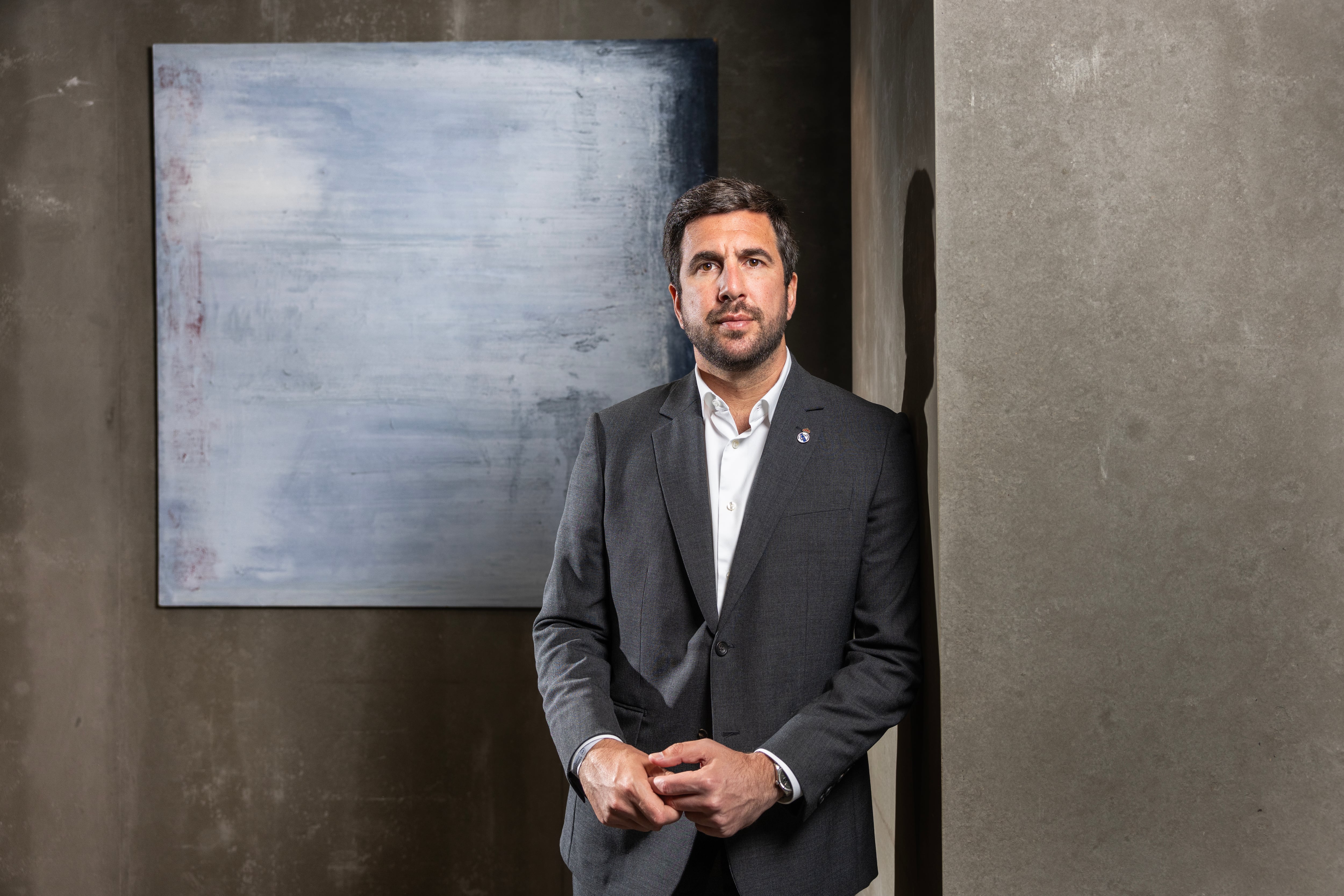 Enrique Riquelme, en su empresa Cox.