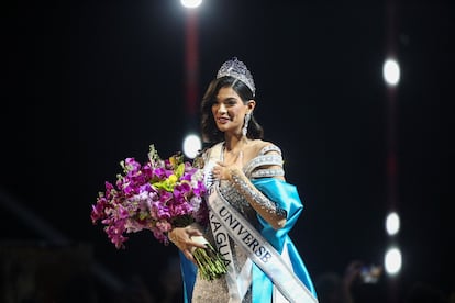 Miss Nicaragua – Sheynnis Palacios – after being crowned Miss Universe, during the 72nd Miss Universe competition in San Salvador, El Salvador. 