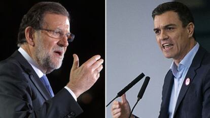 Debat cara a cara entre Mariano Rajoy i Pedro Sánchez.