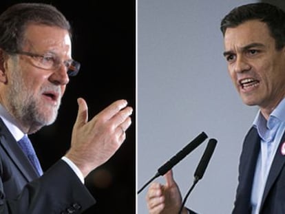 Debat cara a cara entre Mariano Rajoy i Pedro Sánchez.