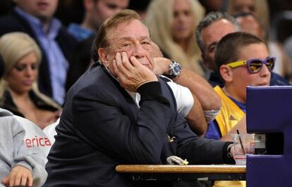 Donald Sterling, durante un partido en el Staples.