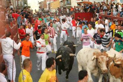 Imagen del primer encierro de San Sebastián de los Reyes.
