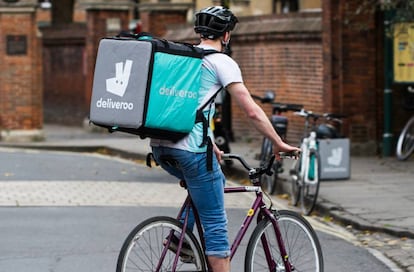 Repartidor de Deliveroo.