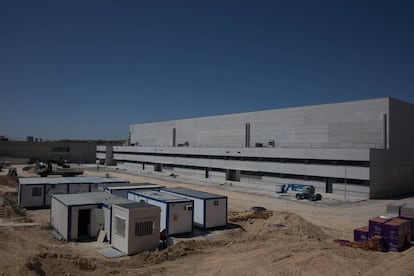 Construcción de los estudios de Netflix en la Ciudad de la TV, en Tres Cantos (Comunidad de Madrid).