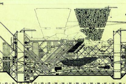 &#39;Plug-In City, 1962-1964&#39;, de Peter Cook (Archigram).