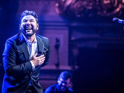 Miguel Poveda en el concierto del Liceu.