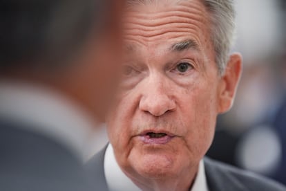 Jerome Powell, presidente de la Reserva Federal.  