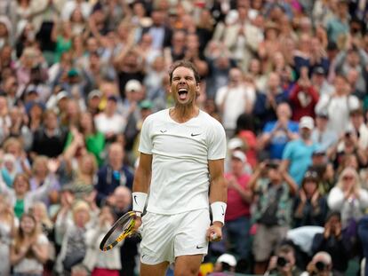 Nadal celebra la victoria de este jueves