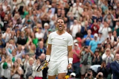 Nadal celebra la victoria de este jueves