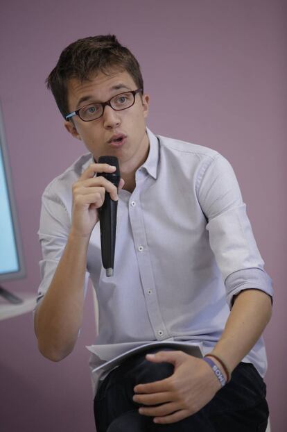 Íñigo Errejón, durante el lanzamiento de la iniciativa Hacemos.