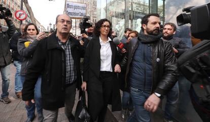 Marta Rovira tras declarar en el Supremo el pasado lunes.