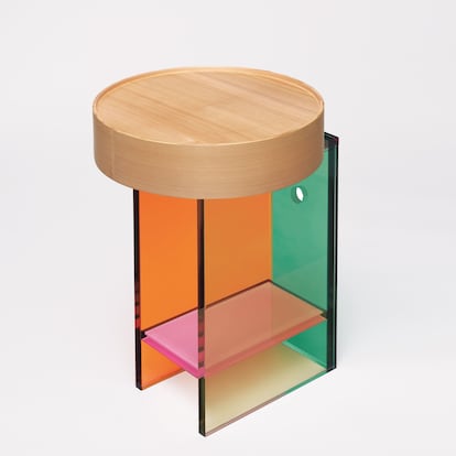La mesa auxiliar Pivot de Tomás Alonso para Hermès.