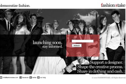 La página pone en contacto a  los diseñadores de moda con los consumidores, que se convierten en inversores de sus creaciones.