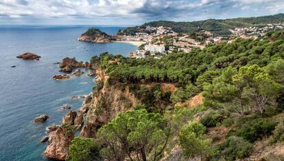 Una vista de Tossa de Mar. 