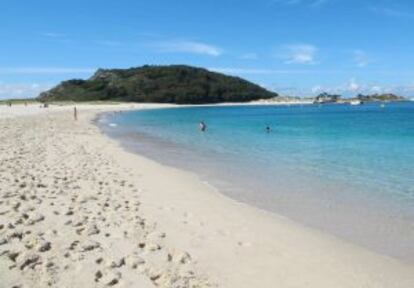 Playa de Rodas, en las islas Cíes.