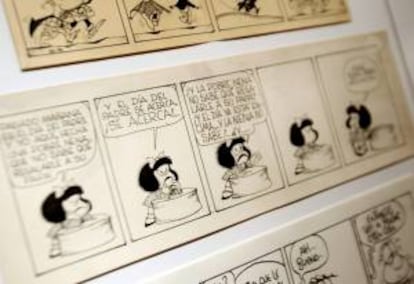 Detalle de una historieta de Mafalda, del humorista argentino Quino. EFE/Archivo