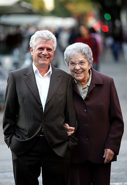 Ricard Vinyes y Maria Salvo, en Barcelona.