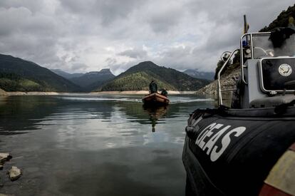 Los GEAS en el pantano de Susqueda.