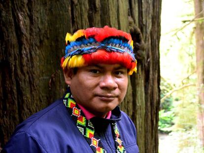Tutiakk Katan, miembro de la Coordinadora de las Organizaciones Indígenas de la Cuenca Amazónica.