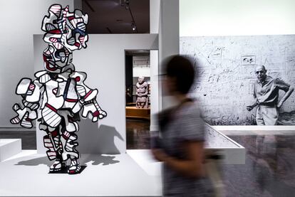 Presentación de una gran exposición en el IVAM dedicada al artista francés Jean Dubuffet, en Valencia.
