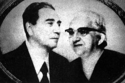 Imagen de los padres del escritor colombiano, Gabriel García Márquez: Gabriel Eligio García Martínez y Luisa Santiaga Márquez Iguarán.