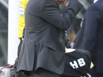 El técnico de México, Juan Carlos Osorio, durante el partido con Chile.