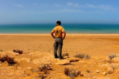 Soledad en Cabo Bojador (Sáhara Occidental).