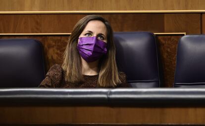 Ione Belarra, el pasado 10 de marzo en el Congreso.