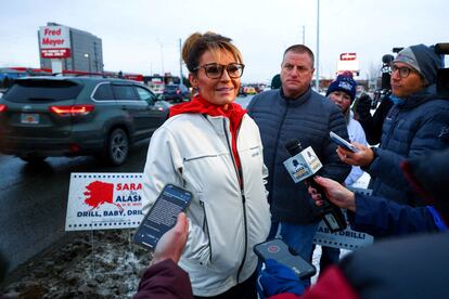 La candidata republicana a la Cámara de Representantes por Alaska, Sarah Palin