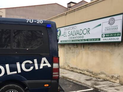 Registro de las oficinas de El Salvador en el presunto fraude funerario en Valladolid.