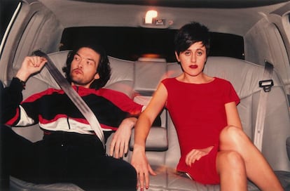 Tracey Thorn (derecha) y su compañero, Ben Wat, en Nueva York en 1995. 
 