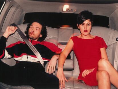 Tracey Thorn (derecha) y su compañero, Ben Wat, en Nueva York en 1995. 
 