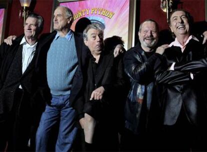 Los Monty Python, el jueves pasado en Nueva York.