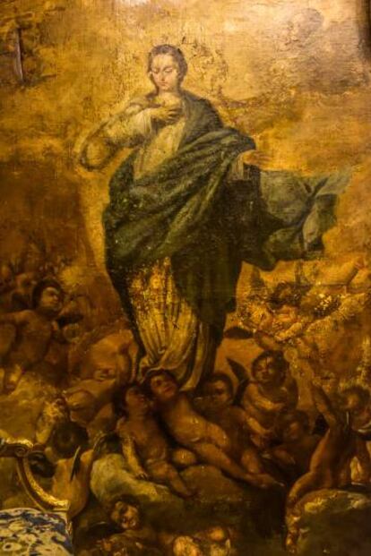 La supuesta 'Inmaculada', de Bartolomé Esteban Murillo, hallada en Beirut.