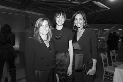 La directora de S Moda, Sofía Ruiz de Velasco, la Ministra de Ciencia e Innovación, Diana Morant y la modelo Inés Sastre.