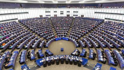 Vista general del Parlamento Europeo durante una sesión.