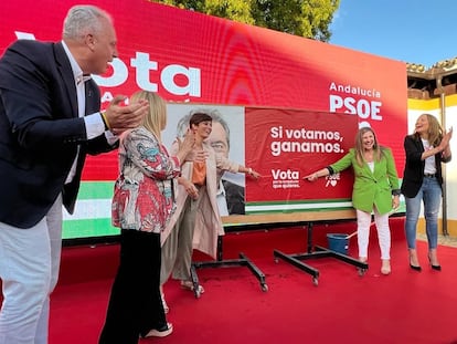 Isabel Rodríguez, en el acto de inicio de campaña del PSOE.