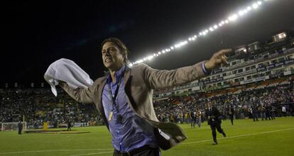 Almeyda tras ganar la copa en 2015