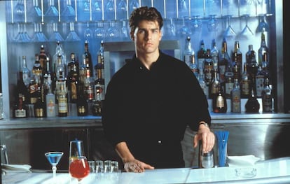 Tom Cruise, en la película 'Cocktail' (1988).