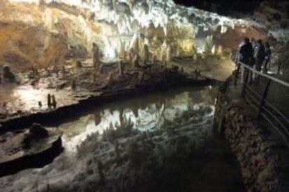 Cueva de El Soplao, en Cantabria.