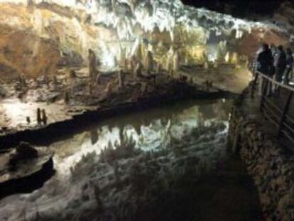 Cueva de El Soplao, en Cantabria.