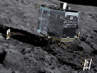 A sonda Rosetta da Agência Espacial Europeia.