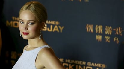 Jennifer Lawrence en la presentaci&oacute;n de &#039;Los juegos del hambre&#039;, en China. 