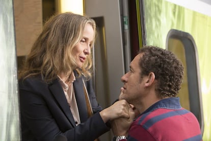 Julie Delpy y Dany Boon, en &#039;Lolo&#039;.