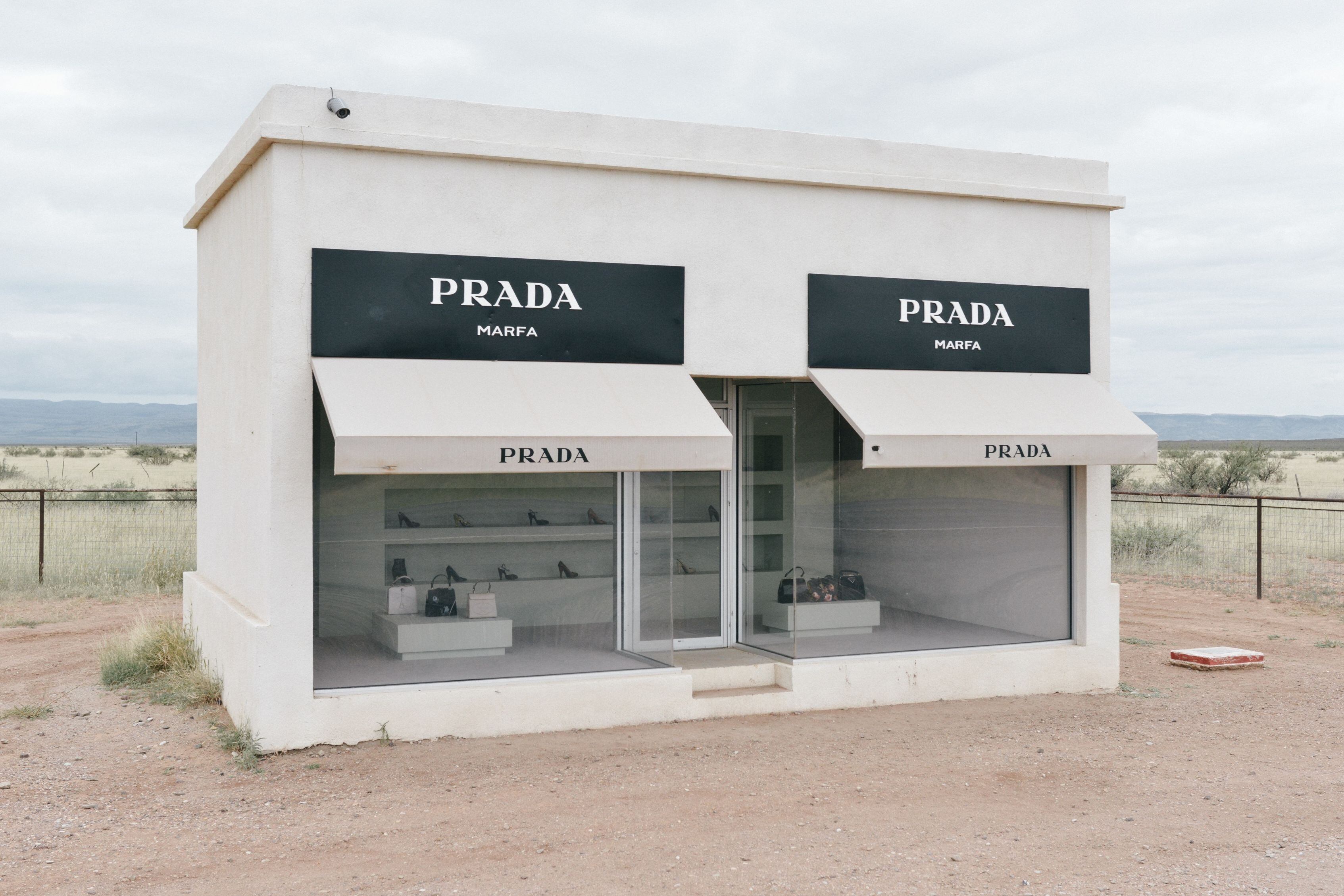La tienda de Prada en el desierto de Marfa.