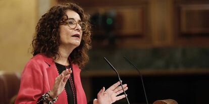 La ministra de Hacienda, María Jesús Montero.