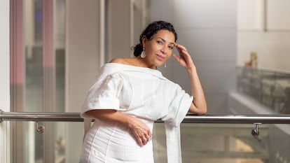 Dolores Heredia durante el Festival de Cine en Guadalajara, el 8 de junio.