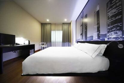Habitación del hotel Sidorme Madrid Aeropuerto T4.