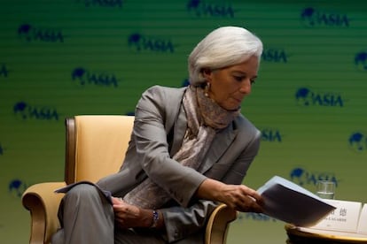 Lagarde, en un reciente acto en la ciudad china de Boao.